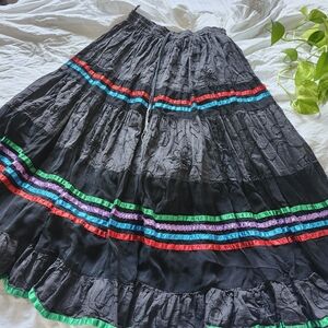 Vintage Tiered Ribbon Skirt